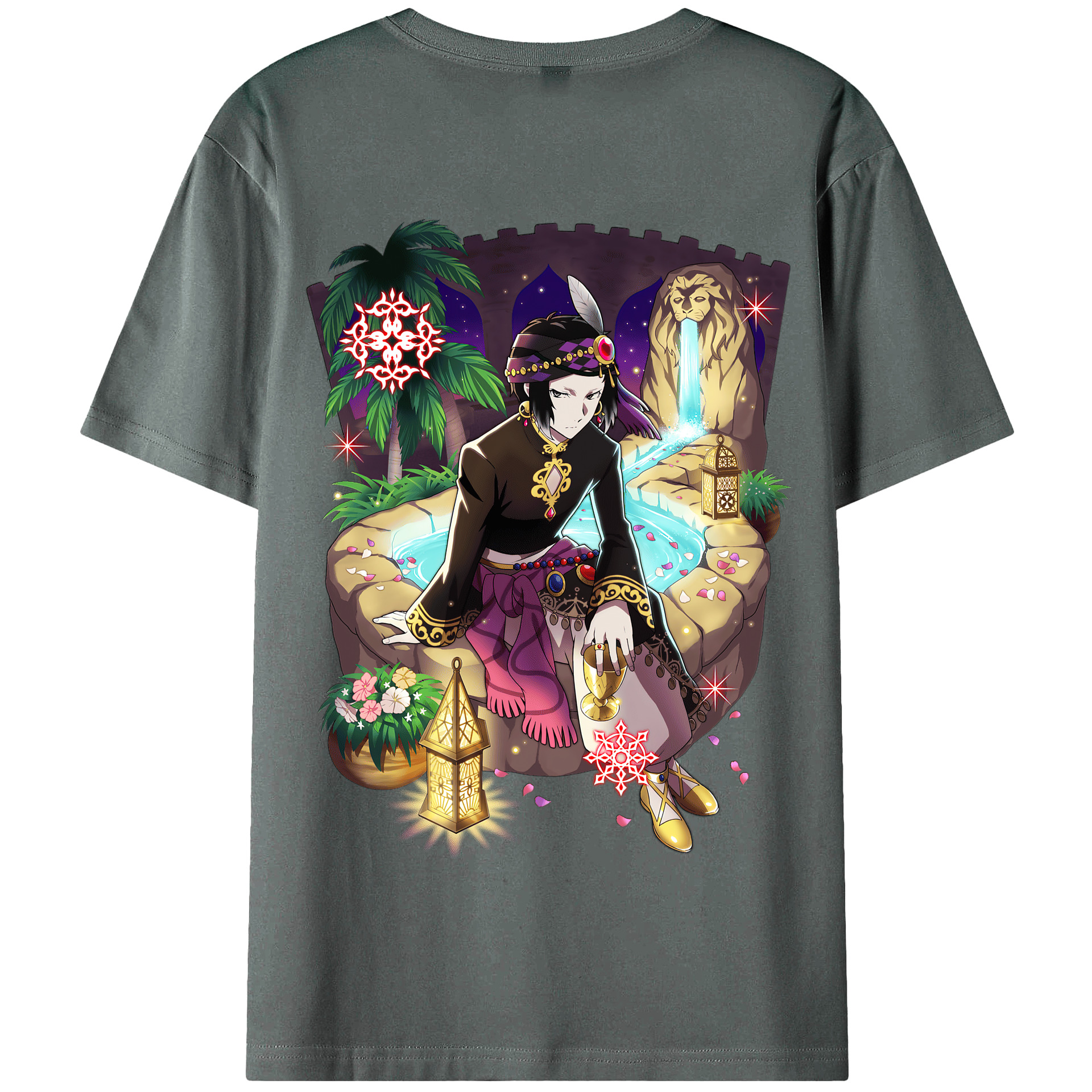 （画像用） 文豪ストレイドッグス Bungo Stray Dogs 綿100％半袖Tシャツ（背面プリント）